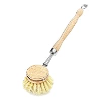 Spülbürste Holzspülbürste 10er Set. Bürstenköpfe austauschbar. Nachhaltige Bürsten aus zertifiziertem Buchenholz und Natur Fibre Pflanzenborsten. Langlebig, praktisch und CO²-neutral - Made in Germany – Ansicht 5