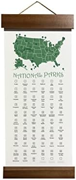 US National Park Checklist Map - 63 National Park Check Off List - National Park Checklist Poster - USA National Parks Gift - National Park Scratch Off (USA)