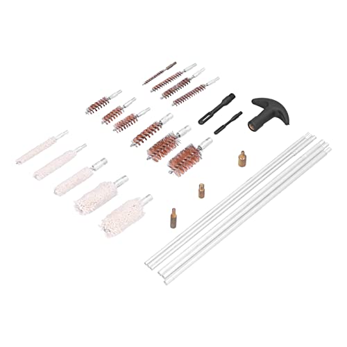 Kit de limpeza de arma universal, ferramenta de limpeza de espingarda de 28 unidades de metal portát