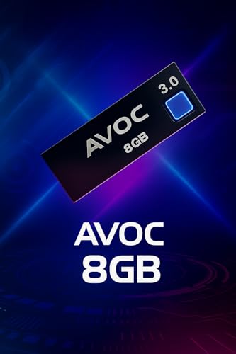 Image of AVOC HIGH Speed Metal USB 3.0 Flash Drive - High Read Speeds up to 15MB /s & Write Speeds up to 10MB /s - Ideal for Data Transfer & Storage - (AVOCPD /F02) (8, GB)