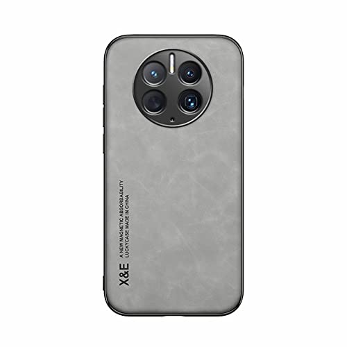 Kepuch Silklike Capa para Huawei Mate 50 Pro - Case Placa de Metal Embutida para Huawei Mate 50 Pro - Cinza