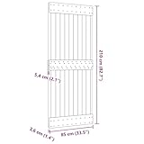 Zoom IMG-2 vidaxl porta narvik 85x210 cm Zoom IMG-2 vidaxl porta narvik 85x210 cm