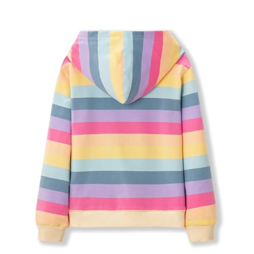 Image of weLaken Unicorn Sweatshirts for Girls Thick Cotton Pullover Tops Fall Winter Children Girls Clothing