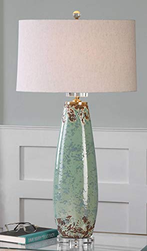 Uttermost Rovasenda Pale Mint Green Ceramic Table Lamp - Thumbnail 3