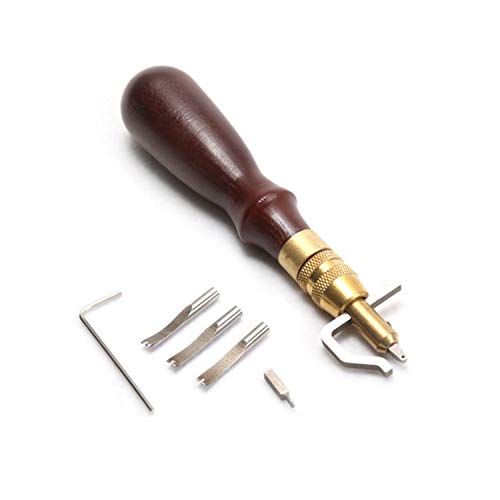 HONG-YANG Edger Manual DIY Leather Tool Multi-function Grooving Machine Slimming Edger Slotting Machine Convenient to receive Hardware tools
