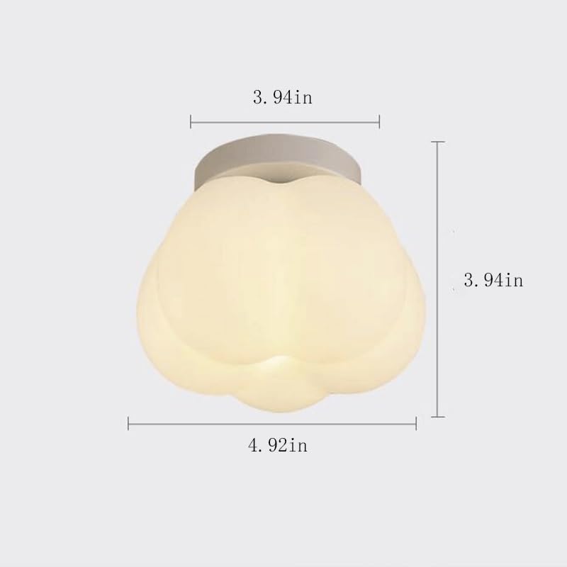 Plafonnier créatif LED facile à nettoyer, éclairage crème à intensité variable