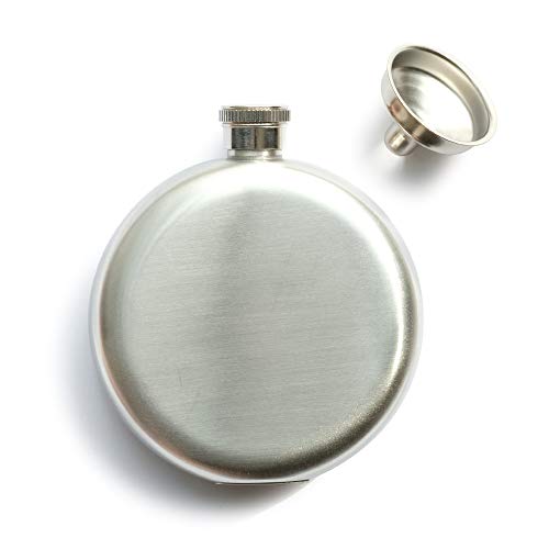 DDraw Flasks for Liquor, Food Grade Stainless Steel Hip Flask Funnel, Whiskey Flask