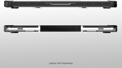 SaharaCase - Heavy-Duty Raider Series Case with Stand for MacBook Air 13/13.6-inch (20222026, M2M5), Clear/Black, (LT00053)