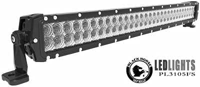 Black Horse LED Light Bar 30in Clear Compatible with All Cars,Trucks and SUVs-PL3105FS-GS