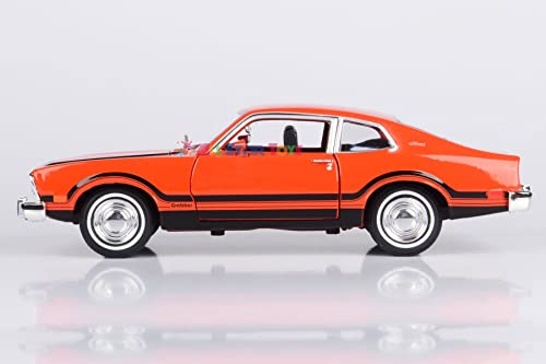 Modelo de auto 1974 Maverick Grabber Orange 1:24 Diecast miniatura 4