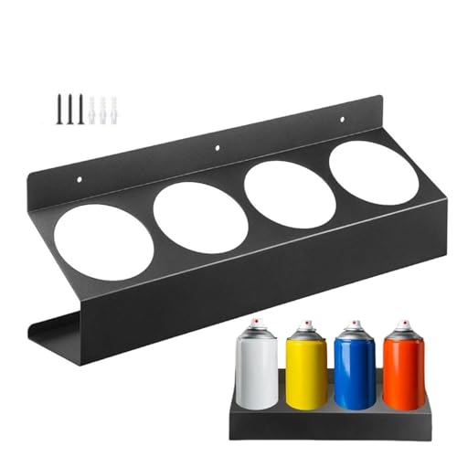 Rangement aérosol mural pour un garage ordonné | Rack de bouteilles spray compact et design - 2