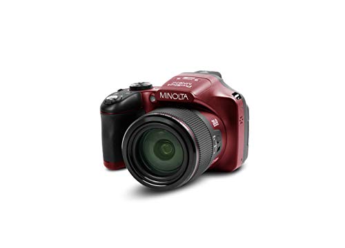 Minolta Pro Shot 20 MP Cámara Digital HD 67x Zoom 16GB Rojo miniatura 1