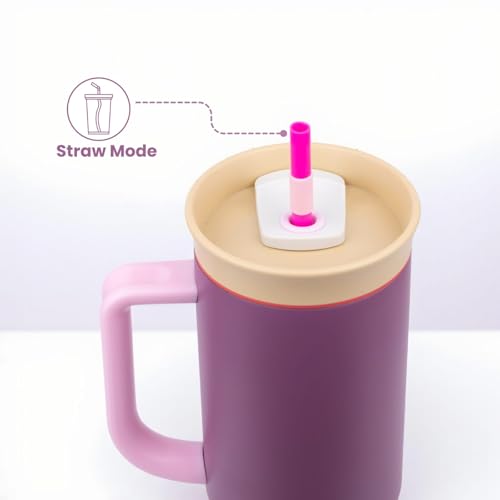 Image of Tumbler with lid and Straw 1200ML Cup Stainless Steel Vacuum Insulated Tumbler for Water, Iced Tea or Coffee 1.2L Office Gym Travelling (Watermelon Breeze)