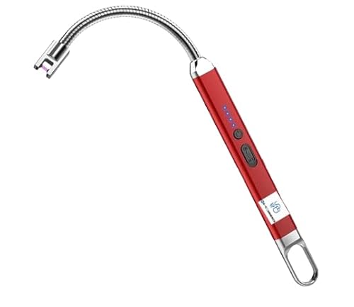 Accendino Elettrico ad Arco Ricaricabile USB – Antivento, Sicuro, con Indicatore di Batteria | Ideale per Candele, Fornello, Barbecue, Campeggio - Senza fiamma