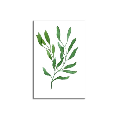 �A�� ���A�� �k�� 3 �� �A�[�g�p�l�� 3 �p�l�� �O���[�� �΂̗t ���_�� �ǃA�[�g �C���e���A �G�� �|�X�^�[ �L�����o�X �Ǐ��� �Ǌ|�� ������� �{�[�h �\�t�@�̔w�i �ǂ̊G ���蕨 �ؘg�t���̊����i (40x60cm�i16x24in�j,X)