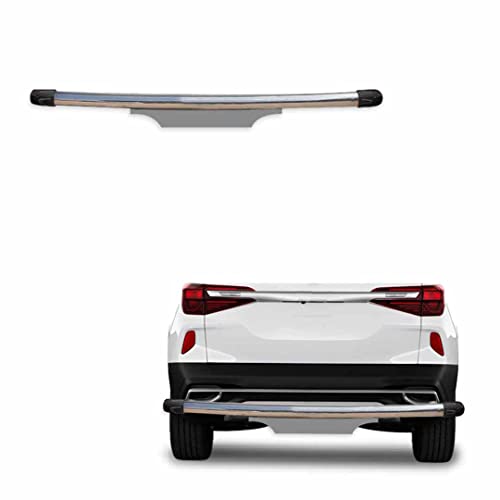 Image of Stainless Steel High Gloss Safety Rear Bumper Protector Sutaible for Kia Seltos