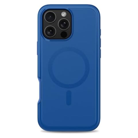 M MYBAT PRO Magnetic Case for iPhone 16 Pro Case 6.3 inch, Compatible with MagSafe, Slim Fuse Series Case Hard PC,Soft TPU Dual-Layered Military Grade Drop Shockproof Protective Cover Blue Cover