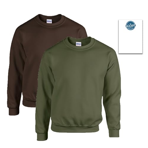 Gildan 2er Herren Sweatshirt Heavy Blend Sweat M L XL 2XL 3XL 4XL 5XL in verschiedenen Farbsets & HLKauf-Block – Bild 3