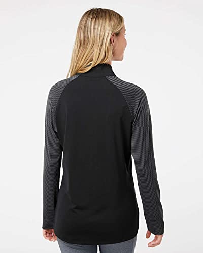 Jersey de rayas adidas azul gloria cuello cremallera mujer L 4