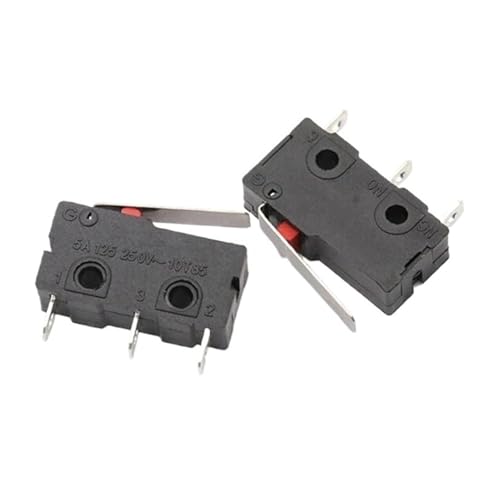 Interrupteur de fin de course KW11 micro-switch 3 broches N/O N/C 5A 250VAC pour imprimante 3D CNC