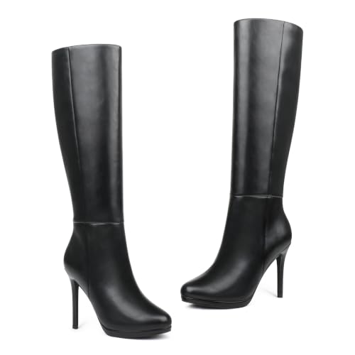 Image of MERUMOTE Women's Platform Stiletto Boot Knee High Boots