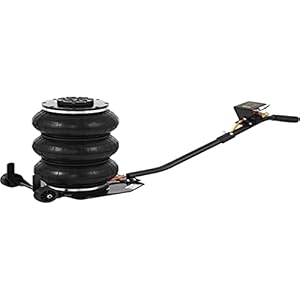 HODOY 3T Wagenheber Pneumatisch, Druckluft Rangierwagenheber, Air Jack aus Stahl 6600lbs schnell zum Entheben des Autos Schwarz