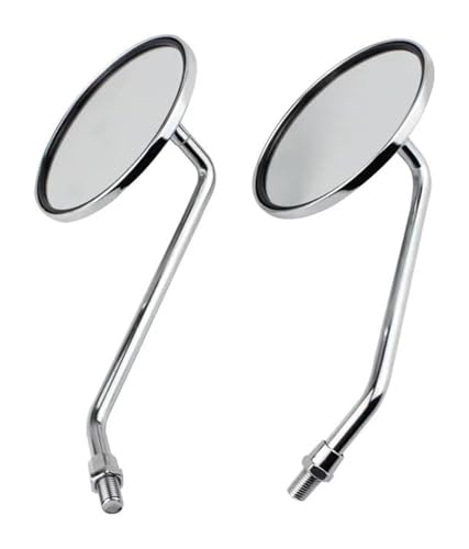 Rétroviseurs moto et véhicule électrique 8mm 10mm en fer et alliage d'aluminium modèle Turtle King