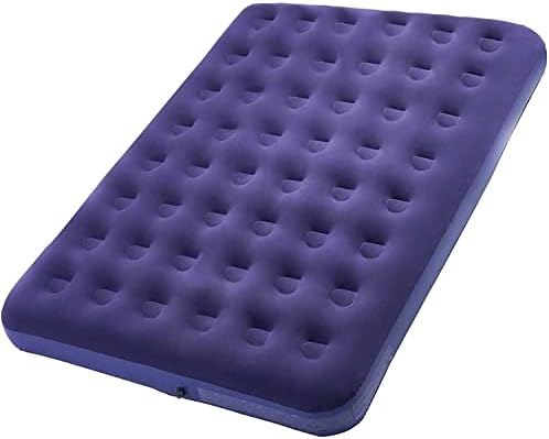 GiftWay Queen Camping Air Mattress Inflatable Air Bed - Inflatable Air Mattresses with Flocked Top Foldable Blow Up Bed for Camping Tent/Guest/Travelling - Housewarming Gifts for Women/Men/Kids