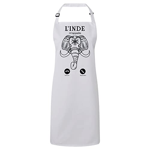 Tablier cuisine éléphant indien pour cuisiner vos recettes exotiques