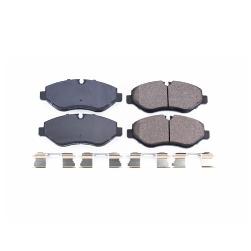Image of PowerStop Front Brake Pads for Dodge Sprinter 2500 2007-09 |Freightliner Sprinter 2500 2007-18 |Mercedes-Benz Metris 2016-23 - Z17 Ceramic Brake Pads with Installation Hardware, 17-1316