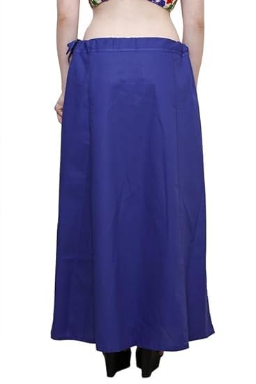 Image of Vlazom Women's Cotton Saree Petticoat - Pack of 5 Inskirts | Soft & Breathable Underskirts | Adjustable Drawstring Waist | Multicolor for Daily & Occasion Wear