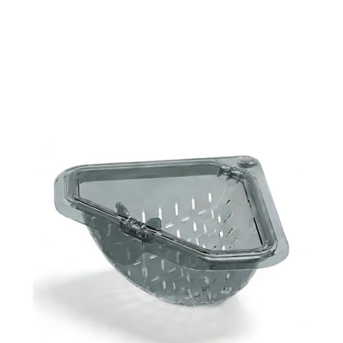 Magnetic Drainage & Filter Basket with Enhanced Durability Triangular Sink Strainer with Twist-Open Bottom Right-Angle Kitchen Sink Corner Rack for Draining and Storage Punch-Free Installation