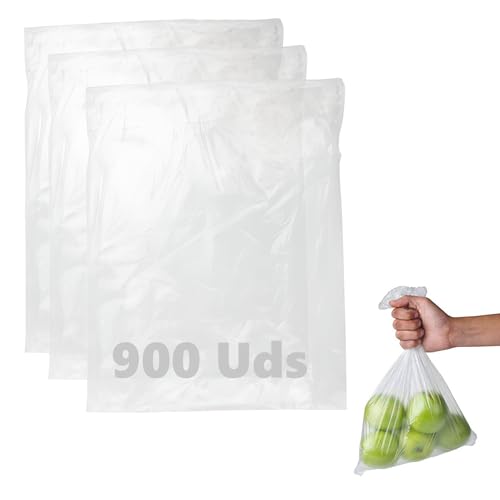 DAYMAND STORE | Bolsas plastico transparente de 900 uds y tamaño de 25x30 cm | Bolsas de Plastico pequeñas | Bolsas Congelacion y Uso Alimentario
