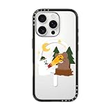 CASETiFY コンパクト iPhone 16 Pro ケース [MagSafe対応/薄型 軽量/耐衝撃] - Bear in Area - ブラック