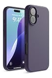 【elago】 iPhone 16 対応 ケース シリコン 耐衝撃 スマホケース 指紋 防止 サラサラ シリコンケース [ iPhone16 アイフォン 16 対応 携帯ケース ] iPhone 16 Case SILICONE CASE ディープパープル