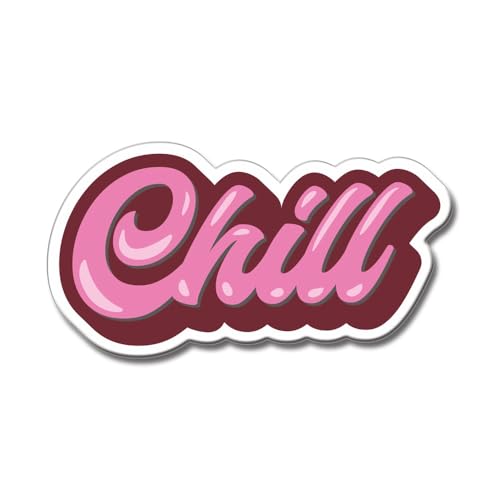 Image of Yey Stylish Fridge Magnet for Refrigerator - Multicolour 3x2 Inch Decorative Kitchen, Home & Office Accessory Idea for Decor Lovers (Chill)