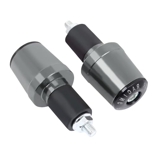 CHIFUN - CHIFUN Motorcycle Bar Ends Plug Universal for 7/8" 22mm Handlebar CNC Aluminum Bar End Caps Weight Slider Replacement for Honda Yamaha Suzuki Motorbike Dirt Bike Scooters(Titanium)