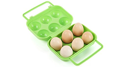 Fantasyday Shockproof Egg Carrier With Locks Portable 6 Eggs Holder Outdoor Egg Storage Box Case For Picnic, Camping And Hiking #3 #TOP1