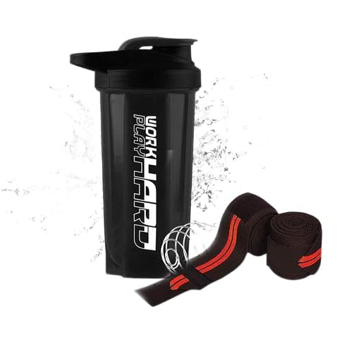 Sports Shaker Bottle Combo | Protein Mixer Bottles | Leakproof Fitness Sipper Set-Red-image-30