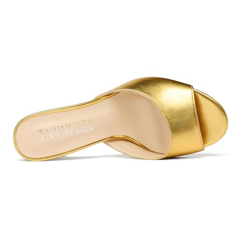 Image of TNYNFBEB Women Stiletto High Heel Peep Open Toe Sandals Slingback Slip-on Wedding Office Cute Basic Classic 3.9 Inches Heels