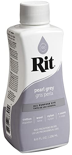 image for Rit Liquid Dye, Pearl Gray 8oz (Pack of 2), Pearl Grey, 8 Fl Oz (Pack 