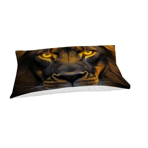 Parure de lit lion en microfibre premium avec imprimé 3D single - 7