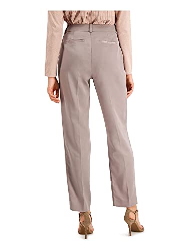 Alfani Womens Pleated Slim-Fit Casual Trouser Pants, Beige, 102