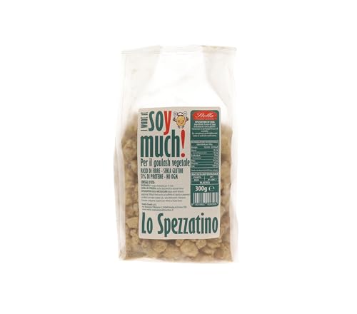 Spezzatino di Soia Vegetale | Bocconcini Vegetali di Soia Senza Glutine | 6 x 300g | 51% Proteine | Pacco da 6 Confezioni | Senza Aromi | Stella Foods