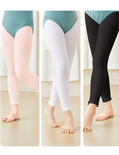 Image of Daydance Girl's Women's Footless Tights for Dance, Balle, Gymnasics