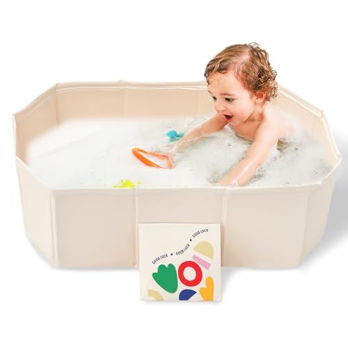 Faltbare Badewanne für Kinder,Tragbare Kinderbadewanne,Integrierte...