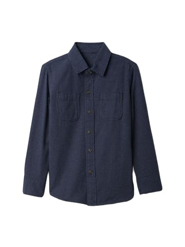 GAP Boys' Long Sleeve Flannel Button-Down Shirt