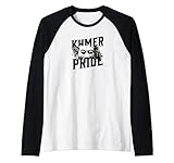Photo Gallery khmer pride cambogiano angkor wat e bayon face design maglia con maniche raglan Photo Gallery khmer pride cambogiano angkor wat e bayon face design maglia con maniche raglan