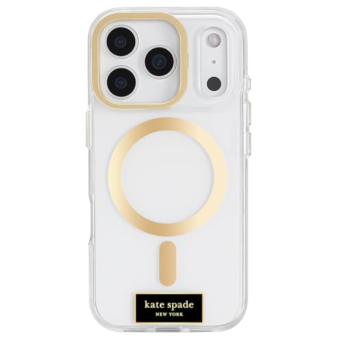 Coque iPhone 17 Pro Kate Spade transparente protégeant l'appareil photo MagSafe