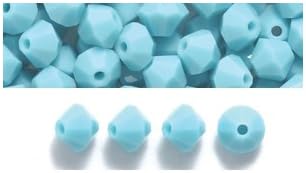 Miniatura 2 de PRECIOSA Diamante de cristal checo de 0.157 in/cuentas de bicona, turquesa, 144 piezas